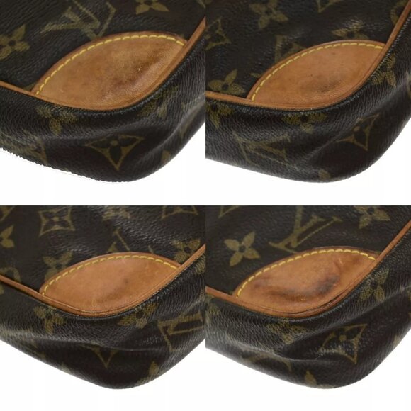 LOUIS VUITTON Danube Shoulder Bag Monogram Leather Brown France M45266 30ED775 - Picture 13 of 16